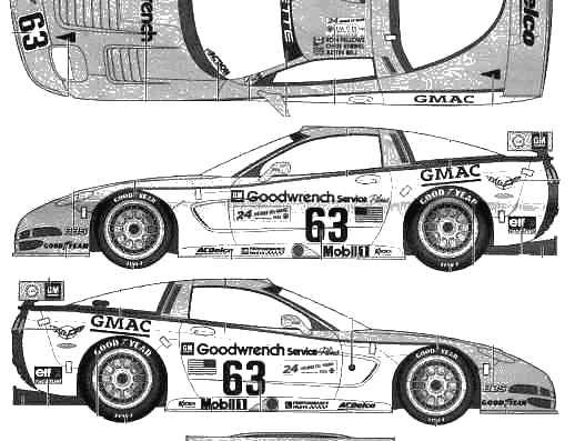 Chevrolet Corvette C5-R - Chevrolet - drawings, dimensions, pictures of the car
