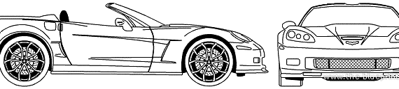 Chevrolet Corvette C6 Convertible (2013) - Chevrolet - drawings, dimensions, pictures of the car