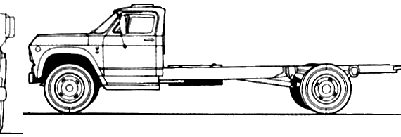 Chevrolet D60 (1983) - Шевроле - чертежи, габариты, рисунки автомобиля