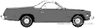 Chevrolet El Camino (1974) - Chevrolet - drawings, dimensions, pictures of the car