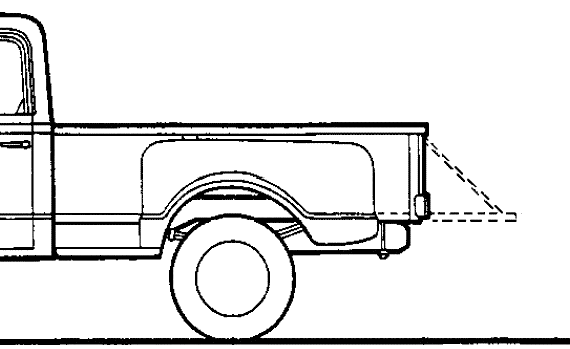 Chevrolet K10 Pick-up Stepside 4x4 (1967) - Chevrolet - drawings, dimensions, pictures of the car