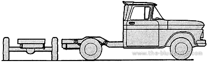 Chevrolet K25 Pick-up Cab Chassis 4x4 (1962) - Chevrolet - drawings, dimensions, pictures of the car