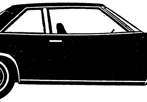 Chevrolet Malibu Coupe (1978) - Chevrolet - drawings, dimensions, pictures of the car