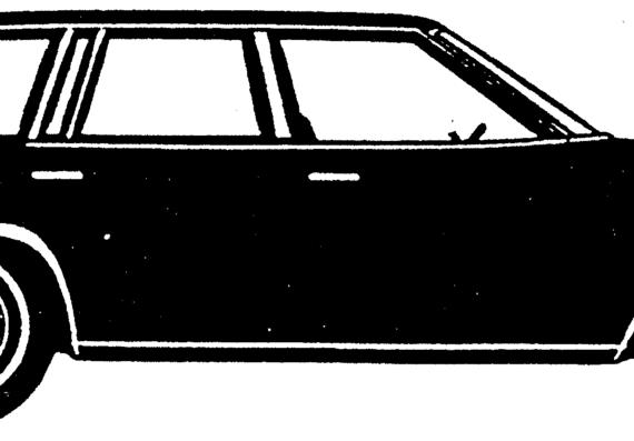 Chevrolet Malibu Station Wagon (1978) - Шевроле - чертежи, габариты, рисунки автомобиля