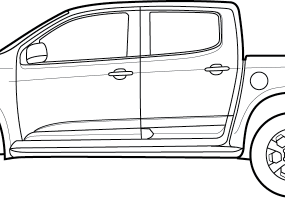 Chevrolet S10 (2012) - Шевроле - чертежи, габариты, рисунки автомобиля