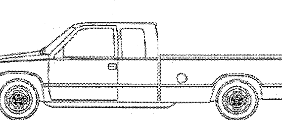 Chevrolet Silverado (2000) - Шевроле - чертежи, габариты, рисунки автомобиля