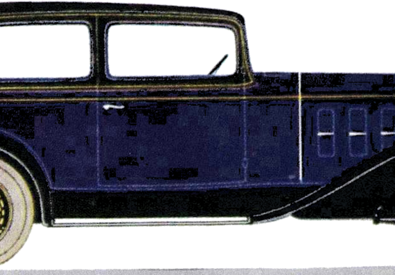 Chevrolet Six Coach (1932) - Шевроле - чертежи, габариты, рисунки автомобиля