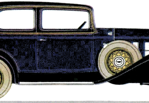 Chevrolet Six Deluxe 5-passenger Coupe (1932) - Шевроле - чертежи, габариты, рисунки автомобиля