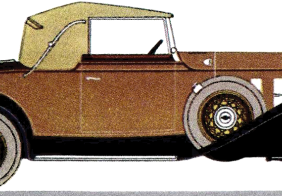 Chevrolet Six Deluxe Convertible Cabriolet (1932) - Шевроле - чертежи, габариты, рисунки автомобиля