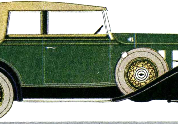 Chevrolet Six Deluxe Convertible Landau Phaeton (1932) - Шевроле - чертежи, габариты, рисунки автомобиля