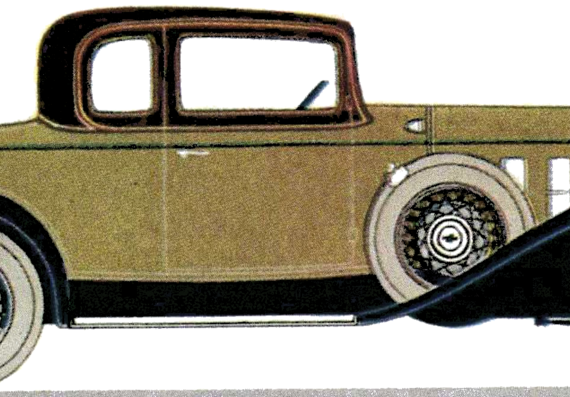 Chevrolet Six Deluxe Sport Coupe (1932) - Шевроле - чертежи, габариты, рисунки автомобиля