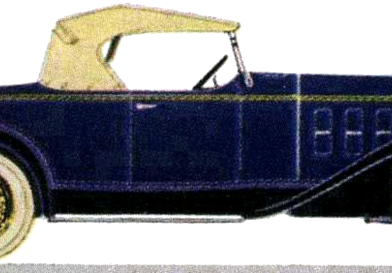 Chevrolet Six Roadster (1932) - Шевроле - чертежи, габариты, рисунки автомобиля