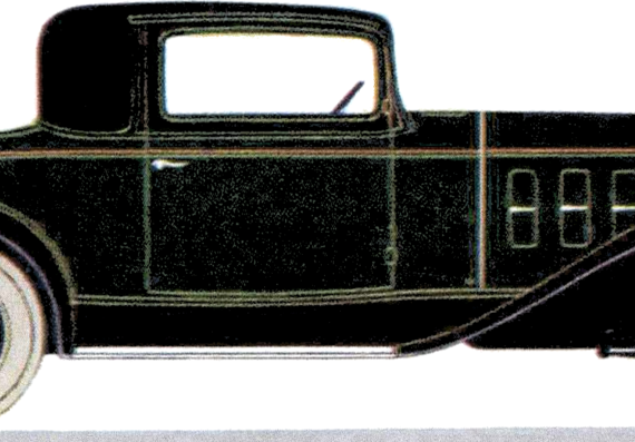 Chevrolet Six Standard Coupe (1932) - Шевроле - чертежи, габариты, рисунки автомобиля