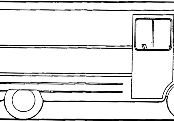 Chevrolet Step Van (1964) - Шевроле - чертежи, габариты, рисунки автомобиля