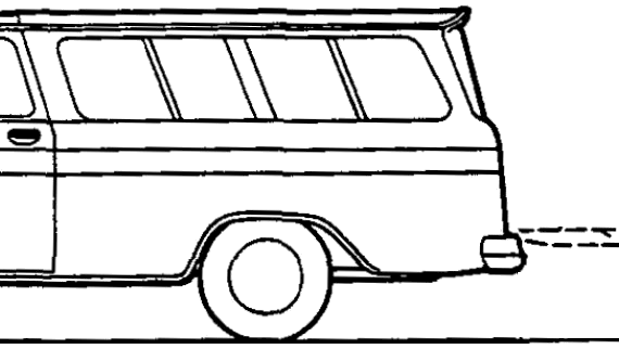 Chevrolet Suburban Carryall (1962) - Шевроле - чертежи, габариты, рисунки автомобиля