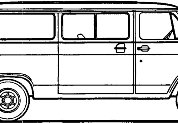 Chevrolet Van lwb (1974) - Шевроле - чертежи, габариты, рисунки автомобиля