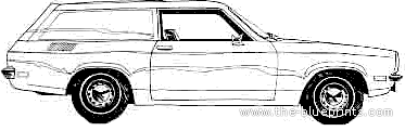 Chevrolet Vega Pannel Express (1971) - Шевроле - чертежи, габариты, рисунки автомобиля