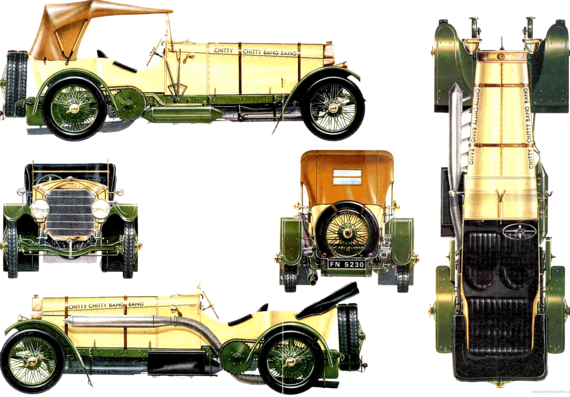 Chitty Chitty Bang Bang II - Different cars - drawings, dimensions, pictures of the car