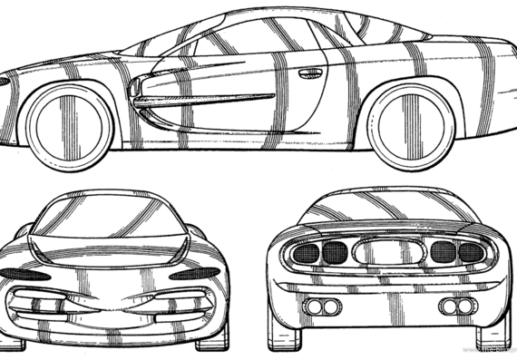 Chrysler 04 - Прототип - чертежи, габариты, рисунки автомобиля