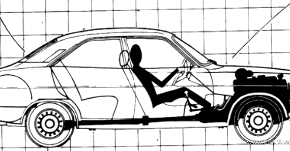 Chrysler 180 (1971) - Крайслер - чертежи, габариты, рисунки автомобиля