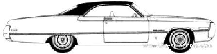 Chrysler 300 2-Door Hardtop (1971) - Chrysler - drawings, dimensions, pictures of the car