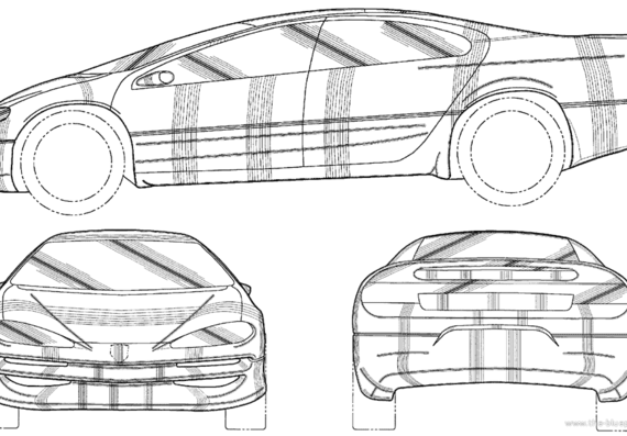 Chrysler 300 M - Прототип - чертежи, габариты, рисунки автомобиля