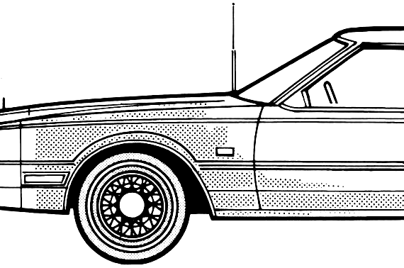 Chrysler Imperial (1982) - Крайслер - чертежи, габариты, рисунки автомобиля