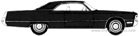 Chrysler Imperial 2-Door Hardtop (1971) - Chrysler - drawings, dimensions, pictures of the car