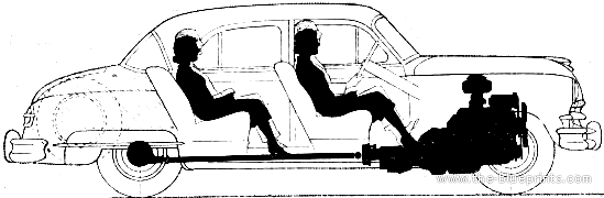 Chrysler Imperial 4-Door Sedan (1952) - Chrysler - drawings, dimensions, pictures of the car