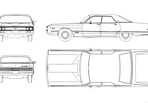 Chrysler New Yorker (1971) - Chrysler - drawings, dimensions, pictures of a car