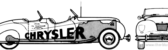 Chrysler Newport Phaeton C26 (1940) - Крайслер - чертежи, габариты, рисунки автомобиля
