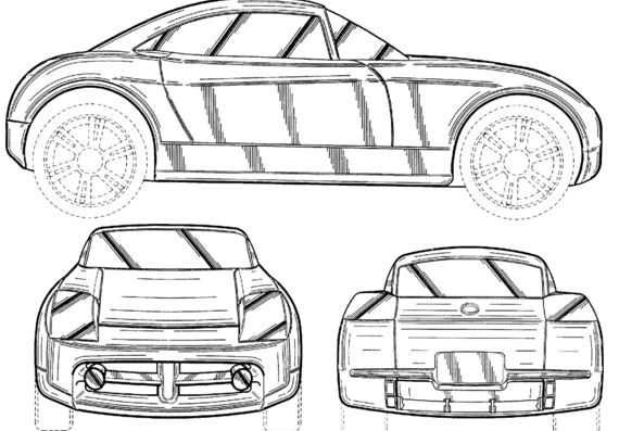 Chrysler Proto 02 - Крайслер - чертежи, габариты, рисунки автомобиля