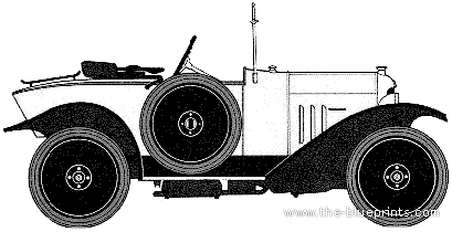 Citroen 5CV Type C Torpedo (1922) - Citroen - drawings, dimensions, pictures of the car
