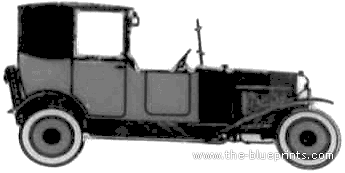 Citroen B2 Coupe de Ville (1923) - Citroen - drawings, dimensions, pictures of the car