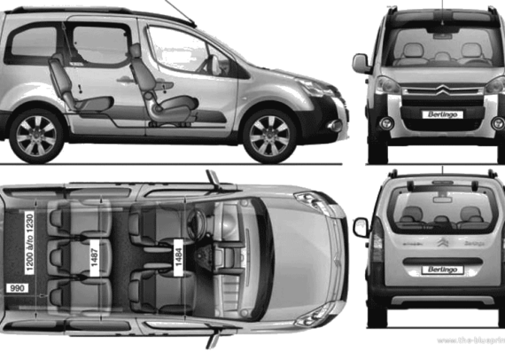 Citroen Berlingo Multispace (2008) - Citroen - drawings, dimensions, pictures of the car