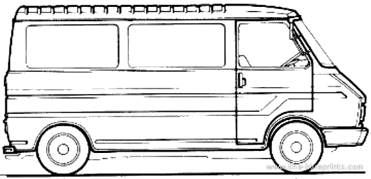 Citroen C35 - Ситроен - чертежи, габариты, рисунки автомобиля