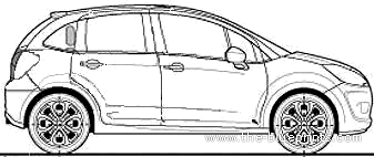 Citroen C3 1.4i VTR (2010) - Citroen - drawings, dimensions, pictures of the car
