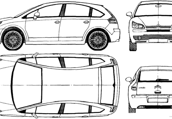 Citroen C4 (2004) - Citroen - drawings, dimensions, pictures of the car