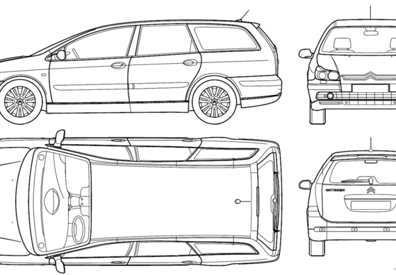Citroen C5 Break (2006) - Citroen - drawings, dimensions, pictures of the car