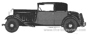 Citroen C6 G Coach - Ситроен - чертежи, габариты, рисунки автомобиля