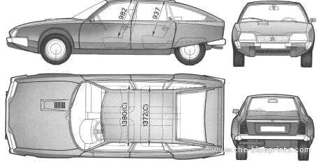 Citroen CX (1978) - Citroen - drawings, dimensions, pictures of the car