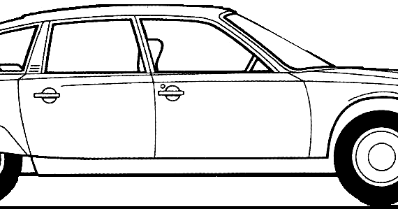 Citroen CX (1981) - Ситроен - чертежи, габариты, рисунки автомобиля