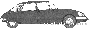 Citroen DS23 - Ситроен - чертежи, габариты, рисунки автомобиля