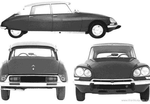 Citroen DS 21/19/ID 19 - Citroen - drawings, dimensions, pictures of the car