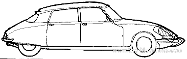 Citroen DS D Super (1973) - Ситроен - чертежи, габариты, рисунки автомобиля