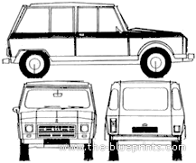Citroen FAF Break 3-Door - Ситроен - чертежи, габариты, рисунки автомобиля