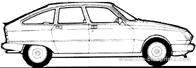 Citroen GSA (1981) - Ситроен - чертежи, габариты, рисунки автомобиля