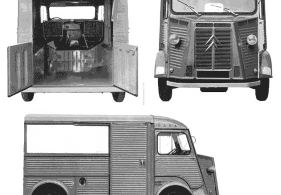 Citroen H 68 - Citroen - drawings, dimensions, pictures of the car