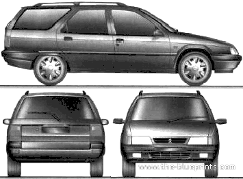 Citroen ZX Break - Citroen - drawings, dimensions, pictures of the car