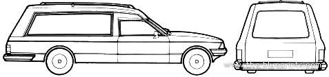 Coleman Milne Cardinal LWB Hearse - Разные автомобили - чертежи, габариты, рисунки автомобиля